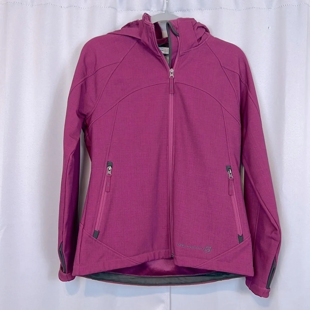 Free Country Full‎ Zipper Removable Hood Jacket Size Small
